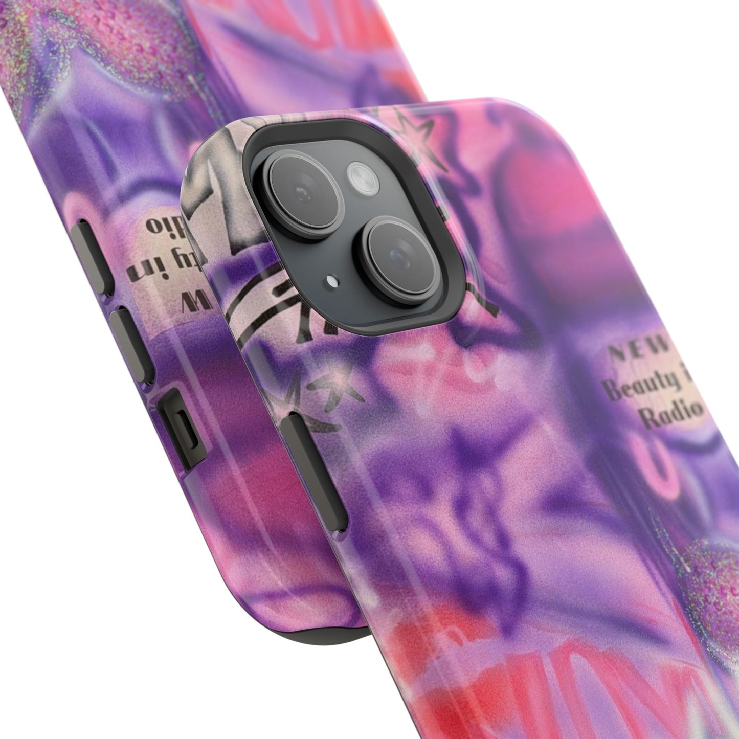 MagSafe "mic check" airbrush iPhone case