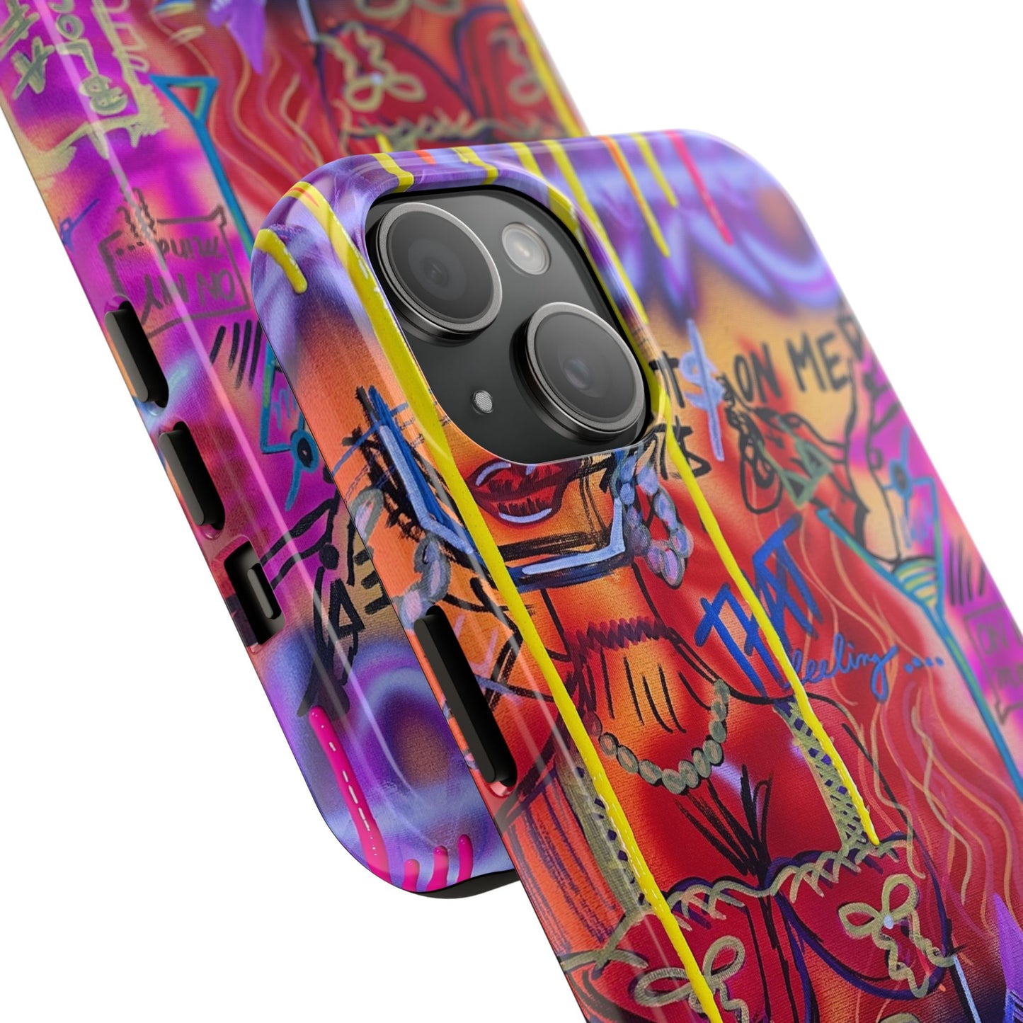 "shots on me" airbrush iPhone case