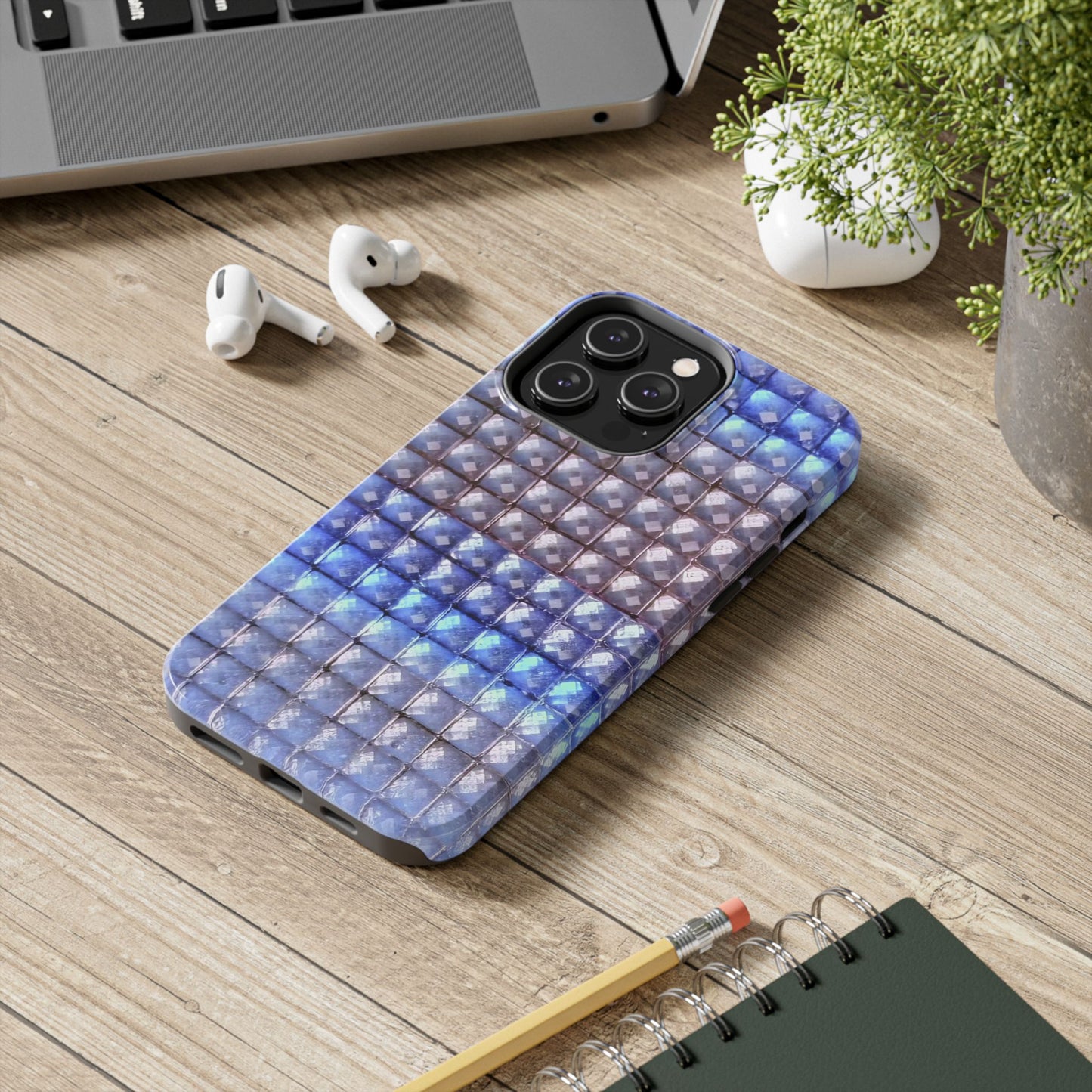 "blue studs" airbrush iPhone case
