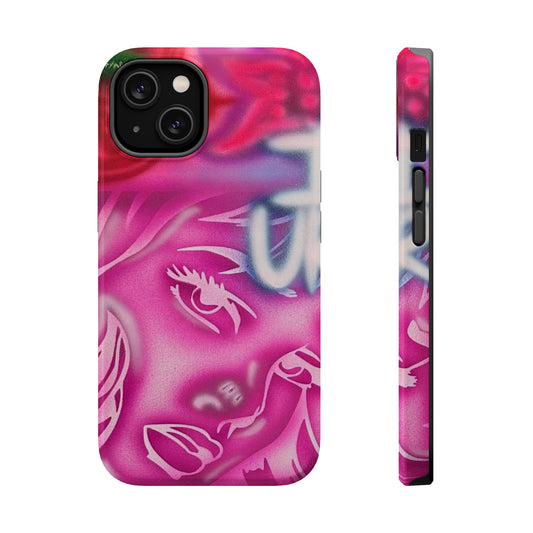 MagSafe „girlz WRLD“ Airbrush iPhone-Hülle