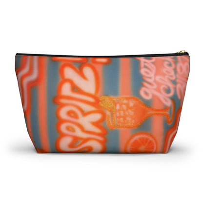 "aperol spritz pt. 2" airbrush makeup pouch