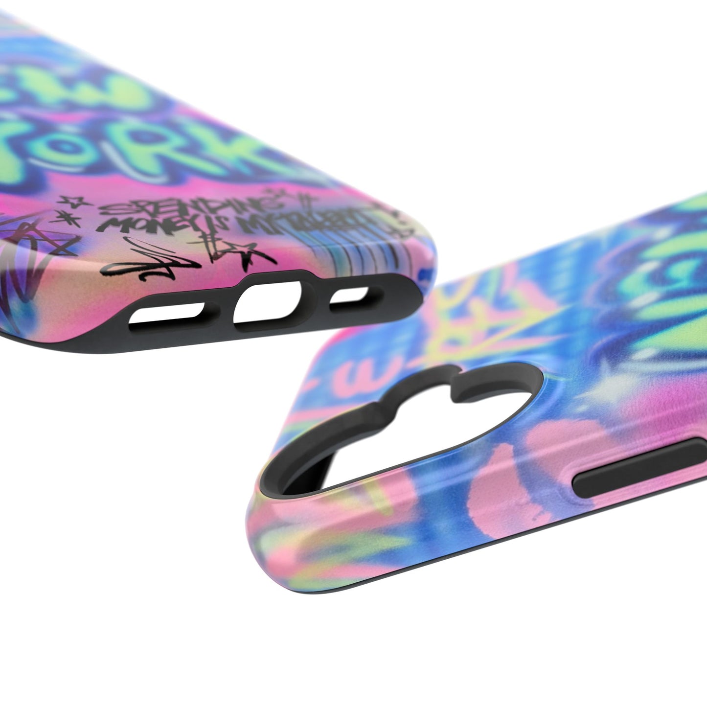 magsafe "spending $$ is my talent" airbrush iPhone case