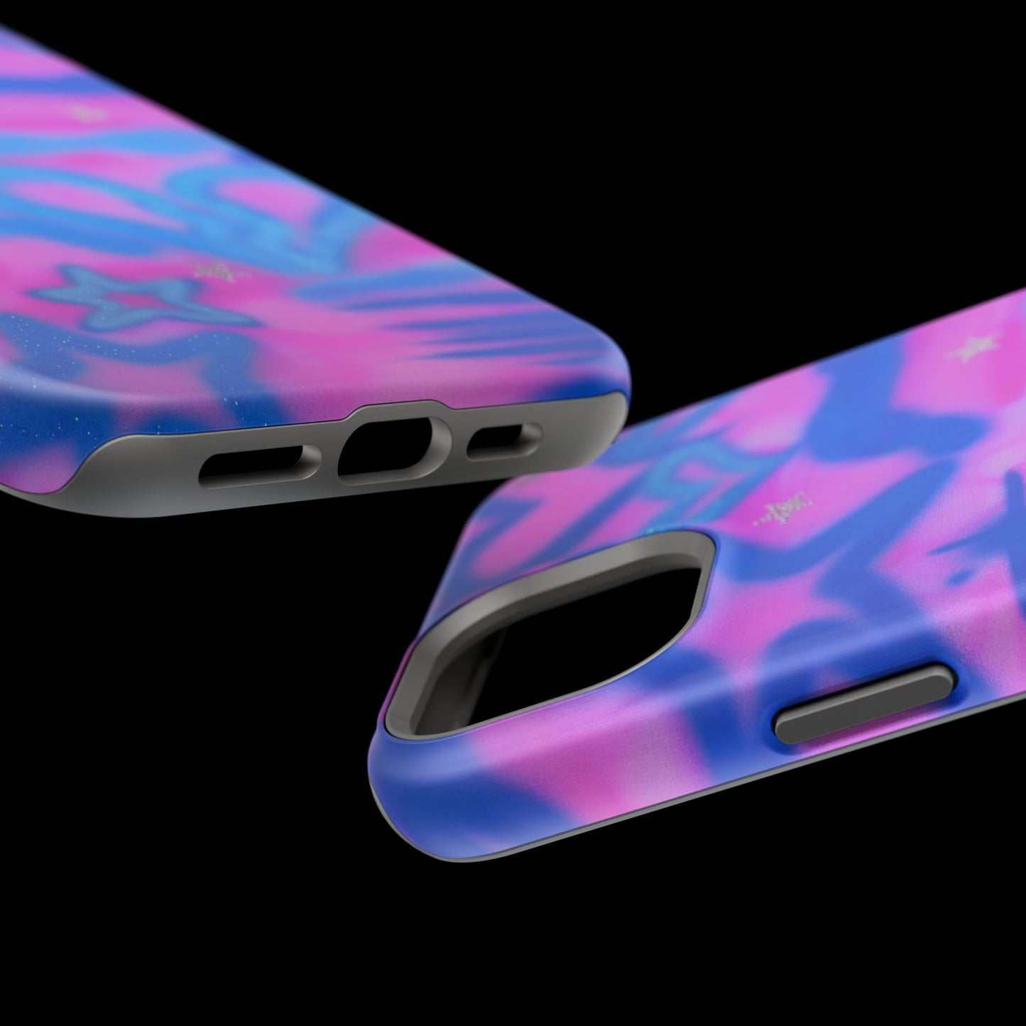 MagSafe "blue camo" airbrush iPhone case