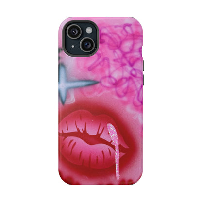 MagSafe limited edition "glitter aura" airbrush iPhone case