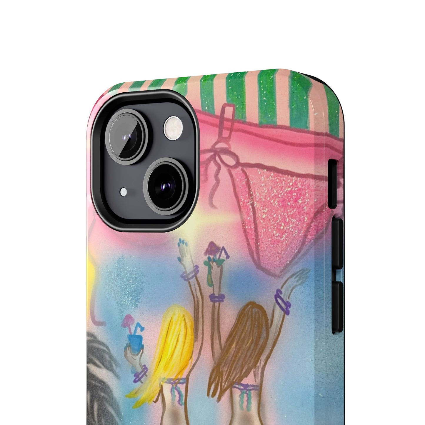 "kinis & tinis" airbrush iPhone case