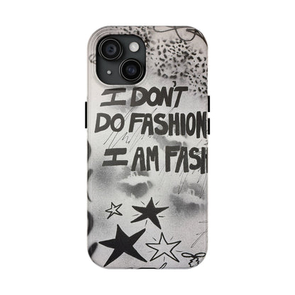 "i am fashion" airbrush iPhone case