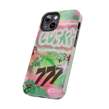 "so lucky" airbrush iPhone case