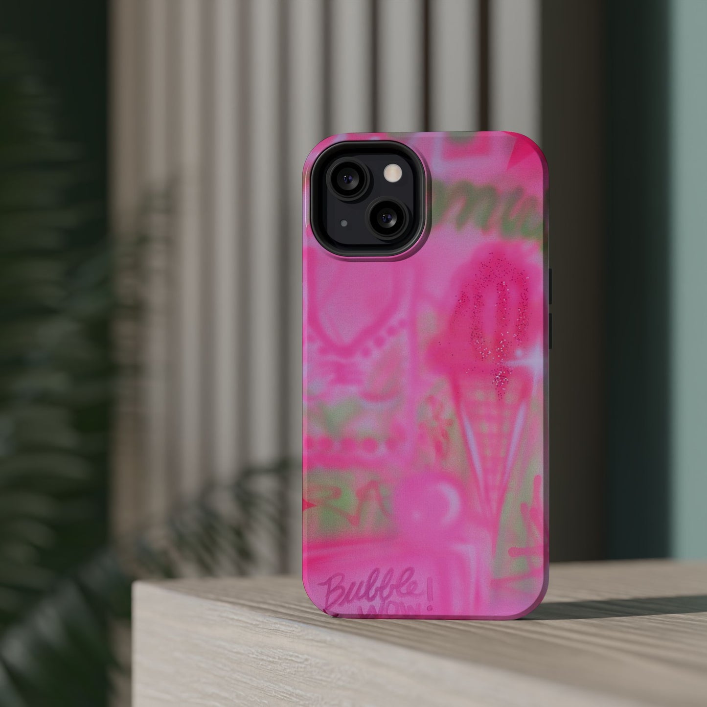 MagSafe "miami matcha" airbrush iPhone case