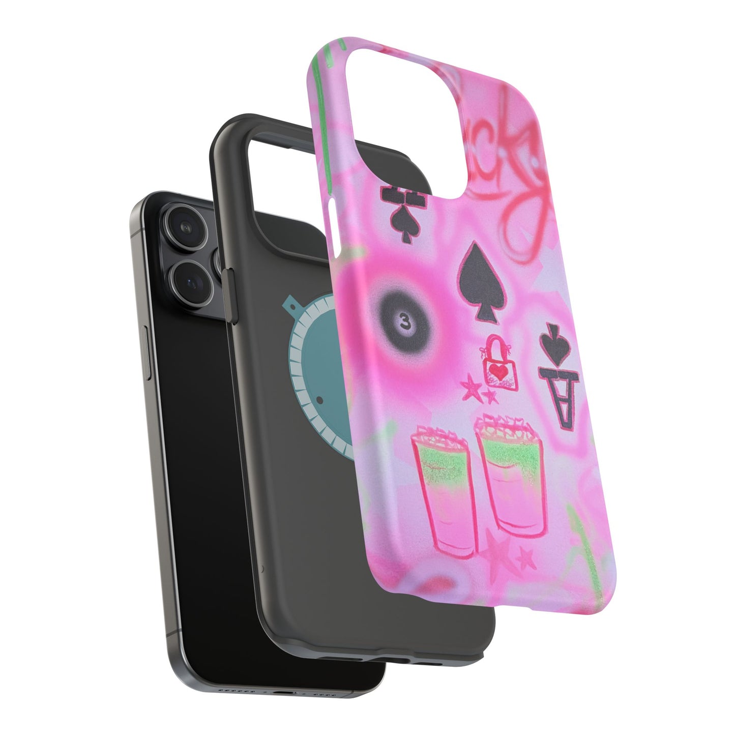 MagSafe "lucky ace" airbrush iPhone case