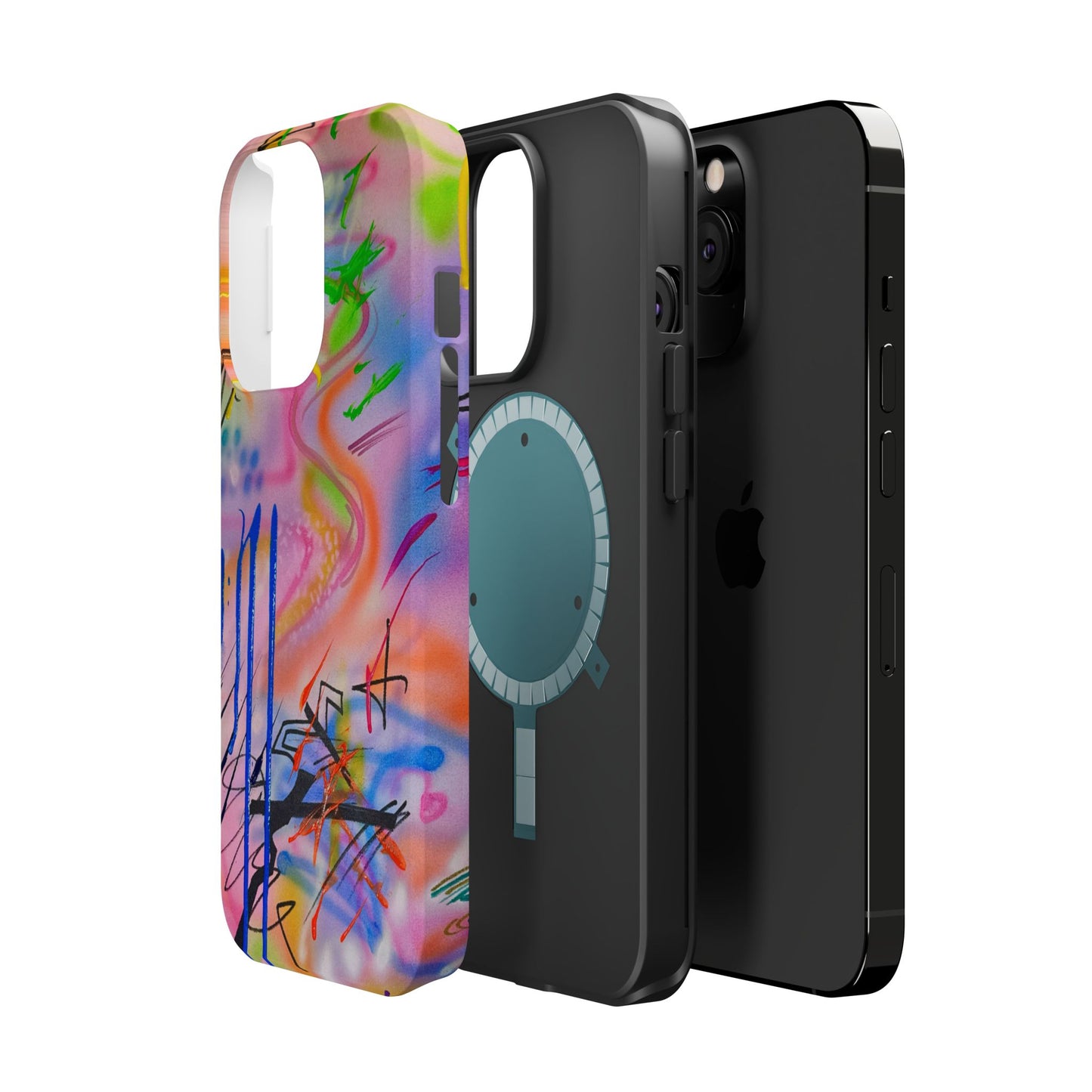 MagSafe "neon haze" airbrush iPhone case