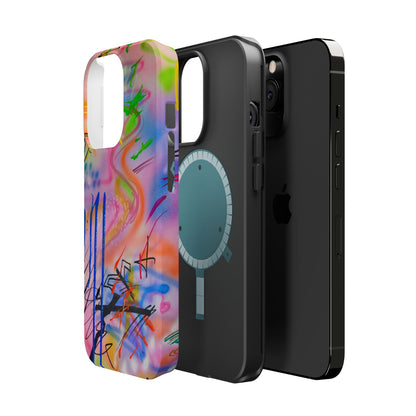 MagSafe "neon haze" airbrush iPhone case