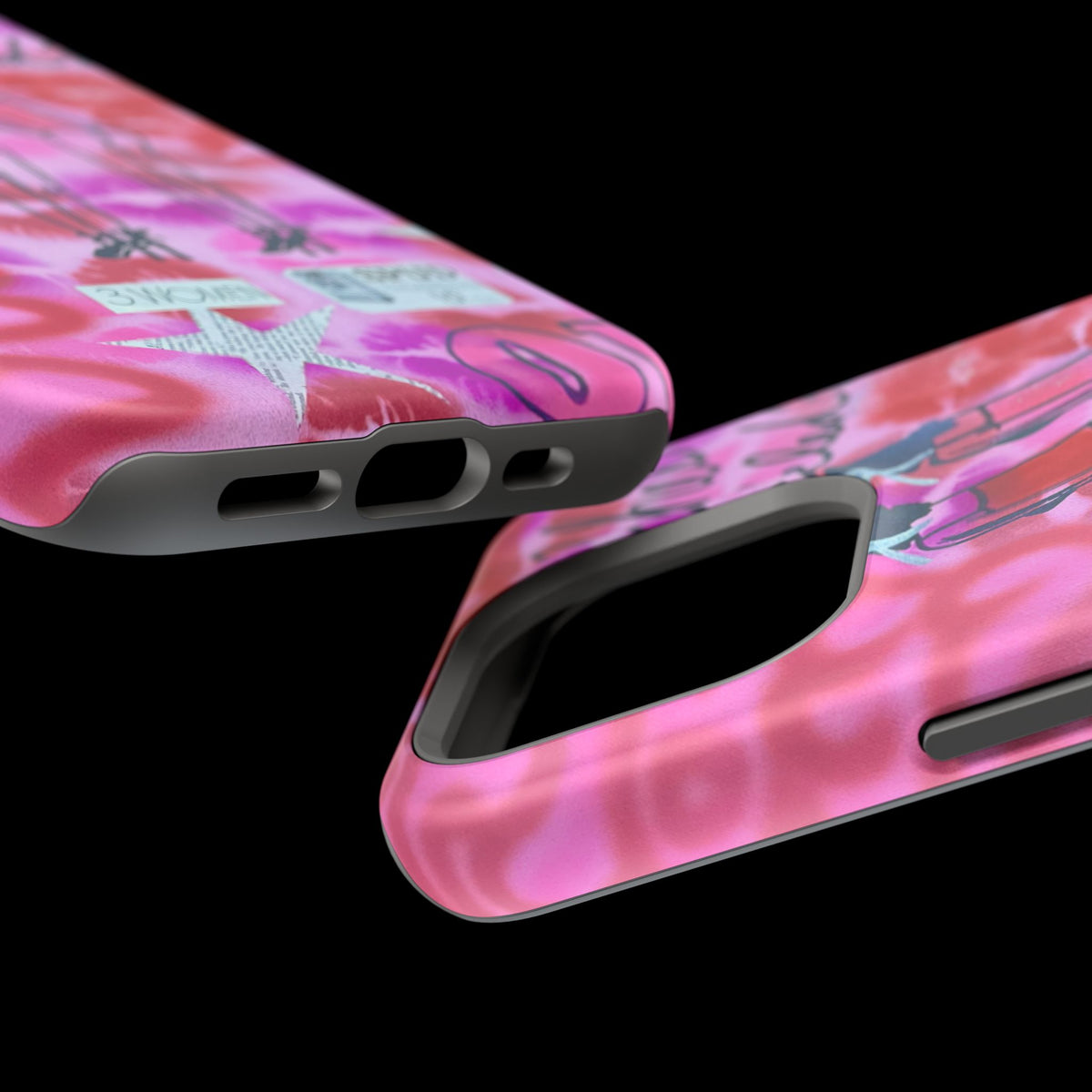 MagSafe "tickled pink" airbrush iPhone case