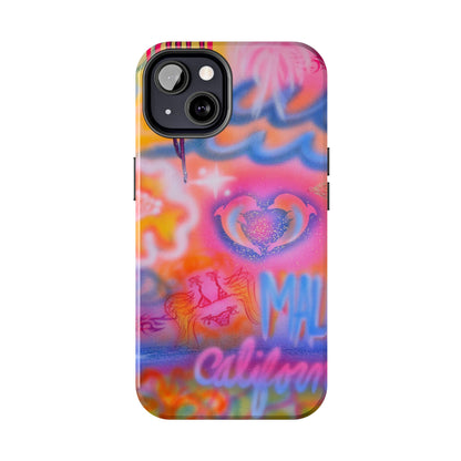 "mornings in malibu" airbrush iPhone case