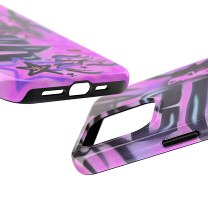 "neon nights" airbrush iPhone case