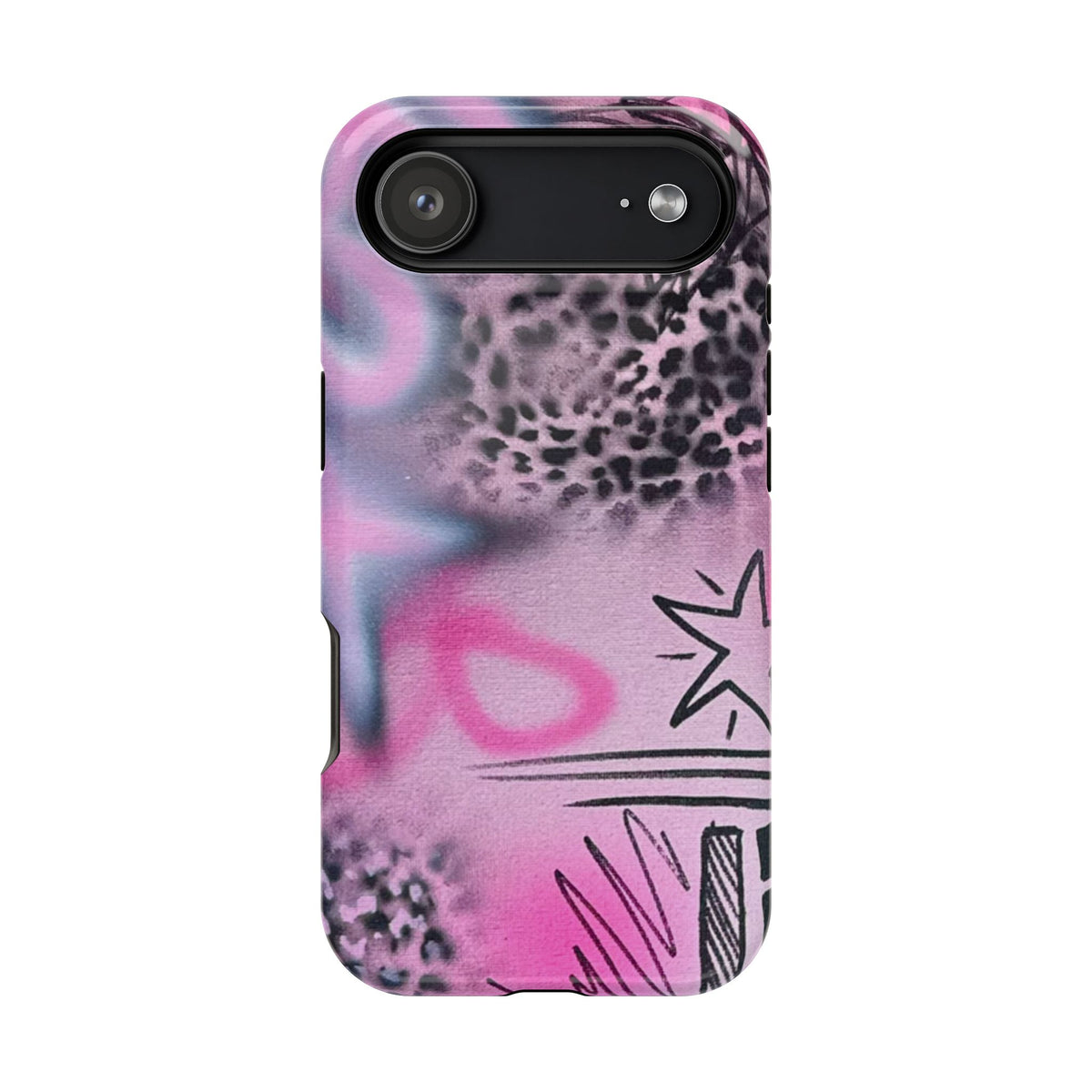 MagSafe "onyx cheetah" Airbrush iPhone Hülle