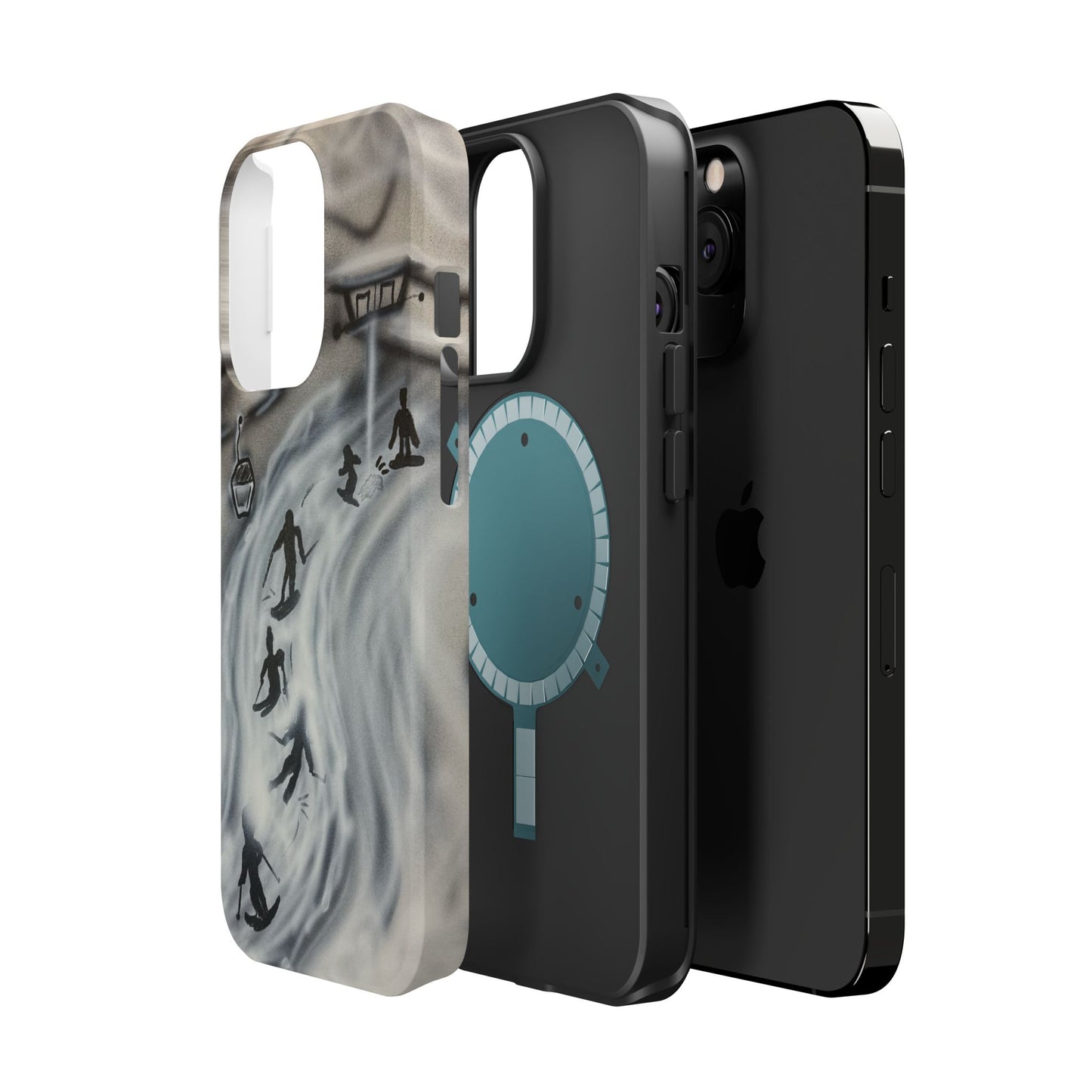 MagSafe "arctic avalanche" airbrush iPhone case