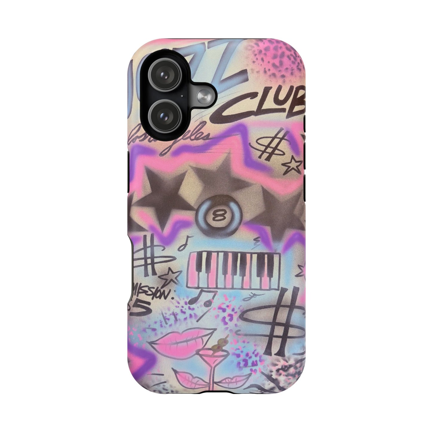 MagSafe "jazz club" airbrush iPhone case