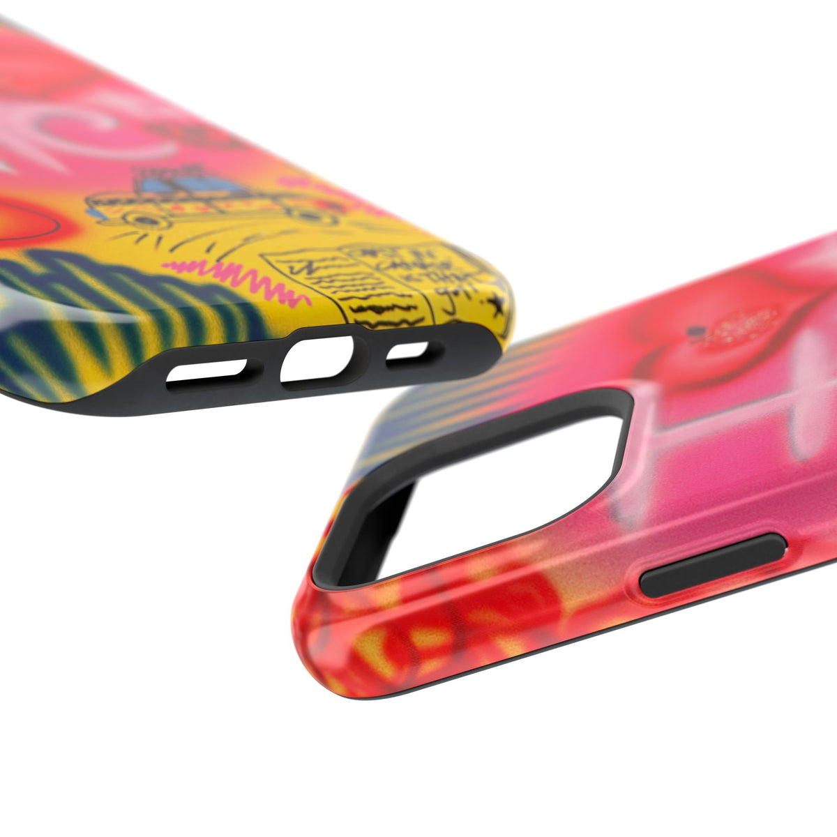 MagSafe „In der Stadt“ Airbrush iPhone-Hülle