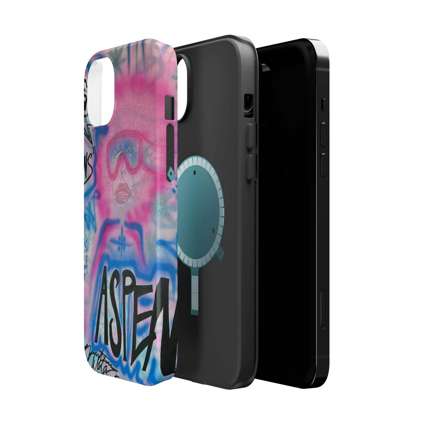 MagSafe "aspen aspirations" airbrush iPhone case