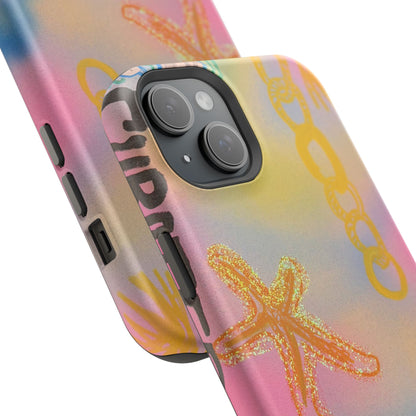 MagSafe "sweet starfish" airbrush iPhone case