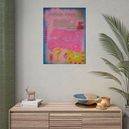 "mixed drinks" airbrush rolled print