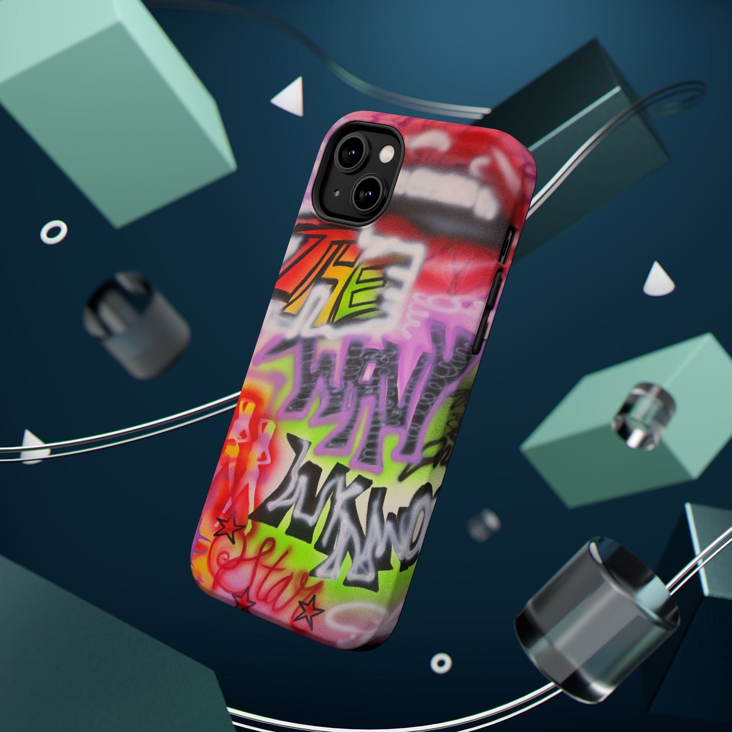 MagSafe "wynwood gold" airbrush iPhone case