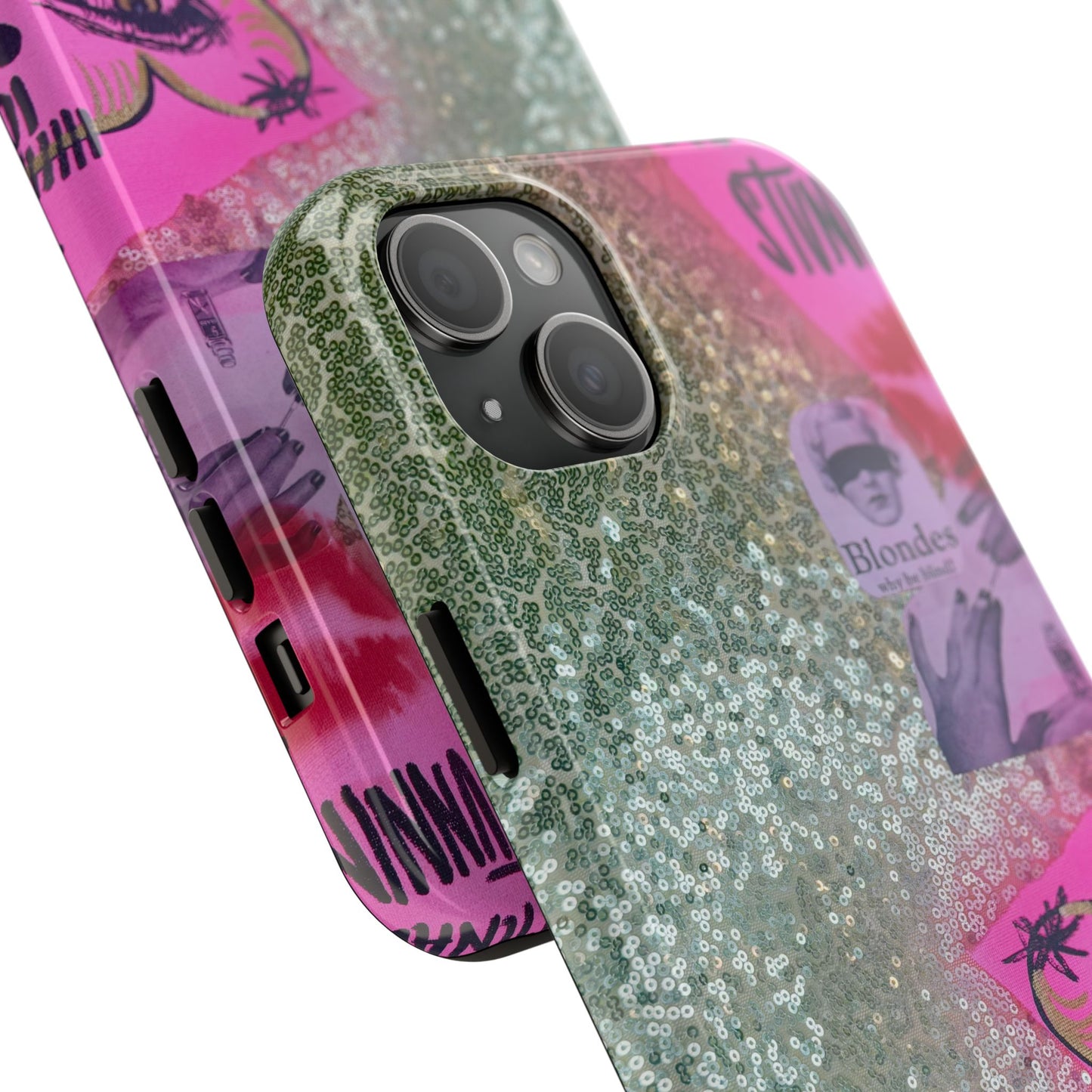 "glitter gloss" airbrush iPhone case