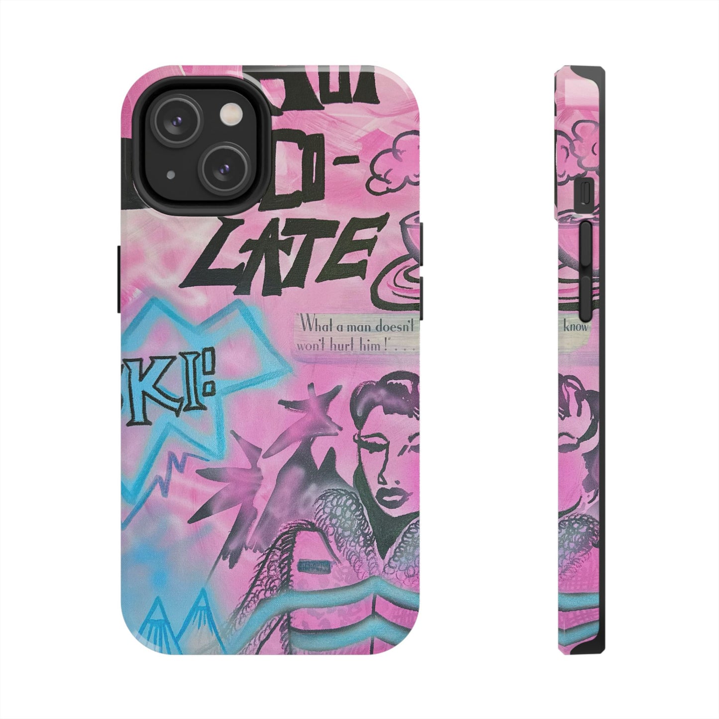 "avant le ski" airbrush iPhone case