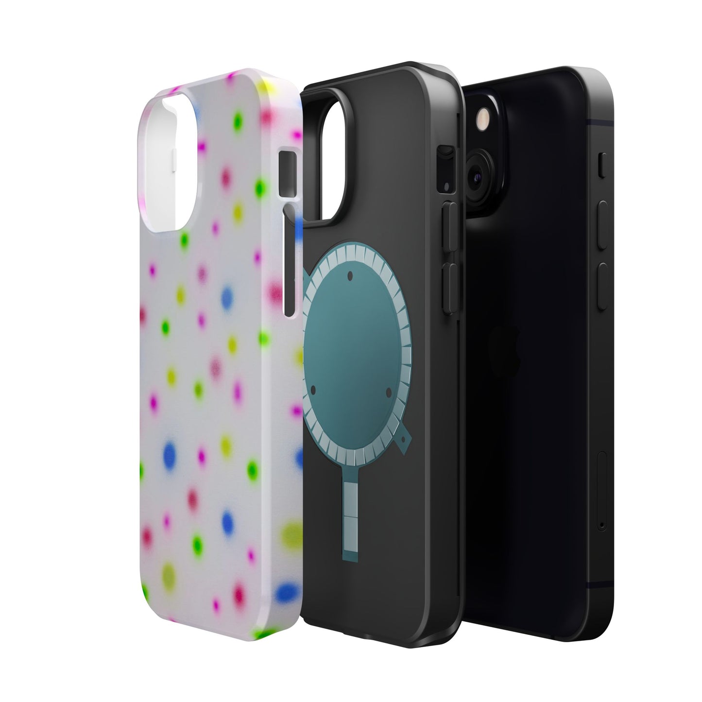 MagSafe "birthday cake polka dot" airbrush iPhone case