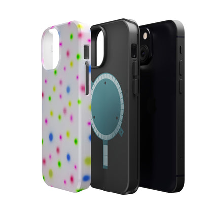 MagSafe "birthday cake polka dot" airbrush iPhone case