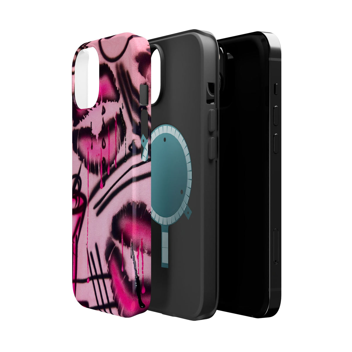 MagSafe "glossy pout" airbrush iPhone case