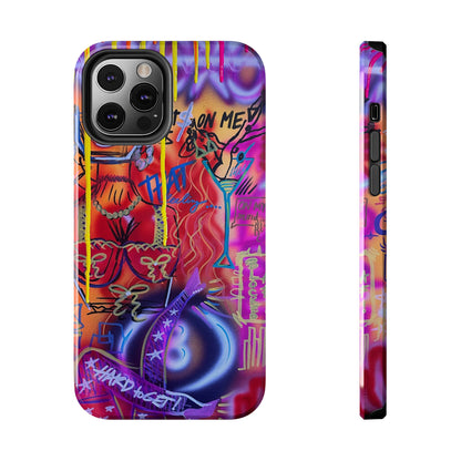 "shots on me" airbrush iPhone case