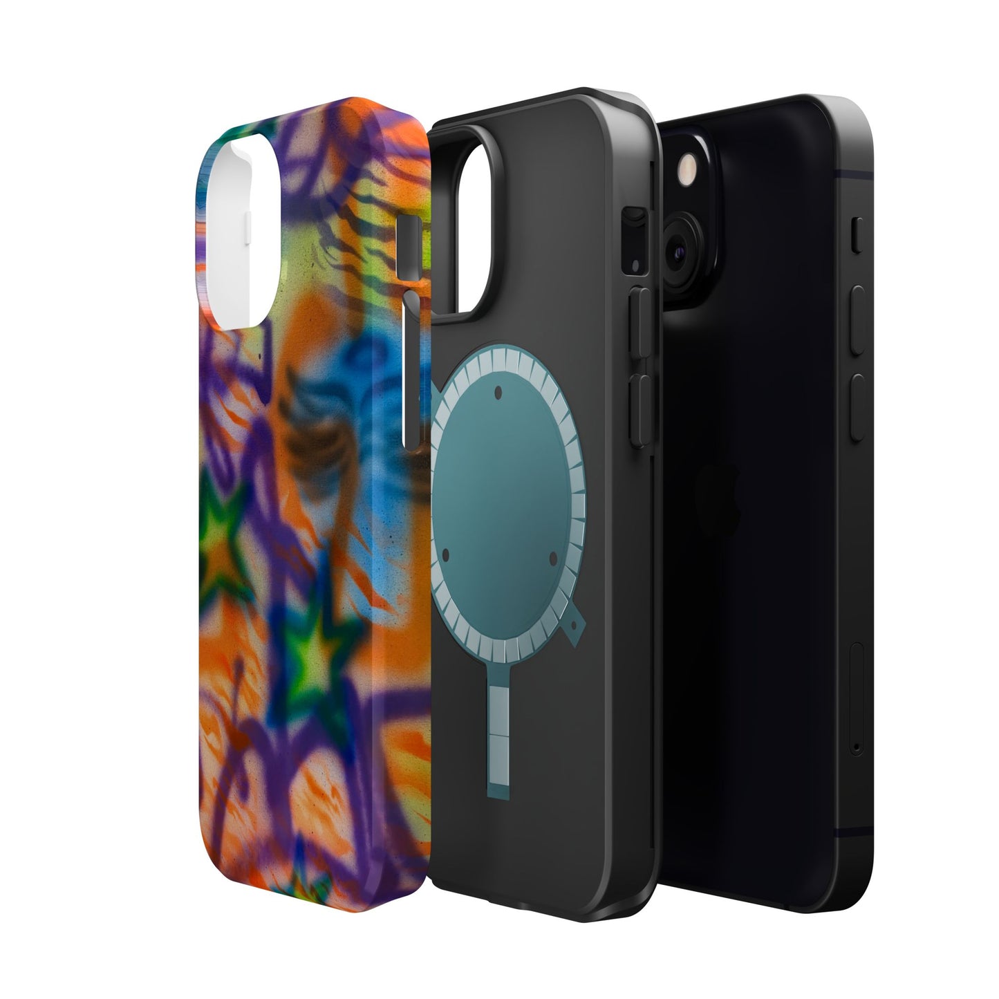 MagSafe "streetwear angel" airbrush iPhone case