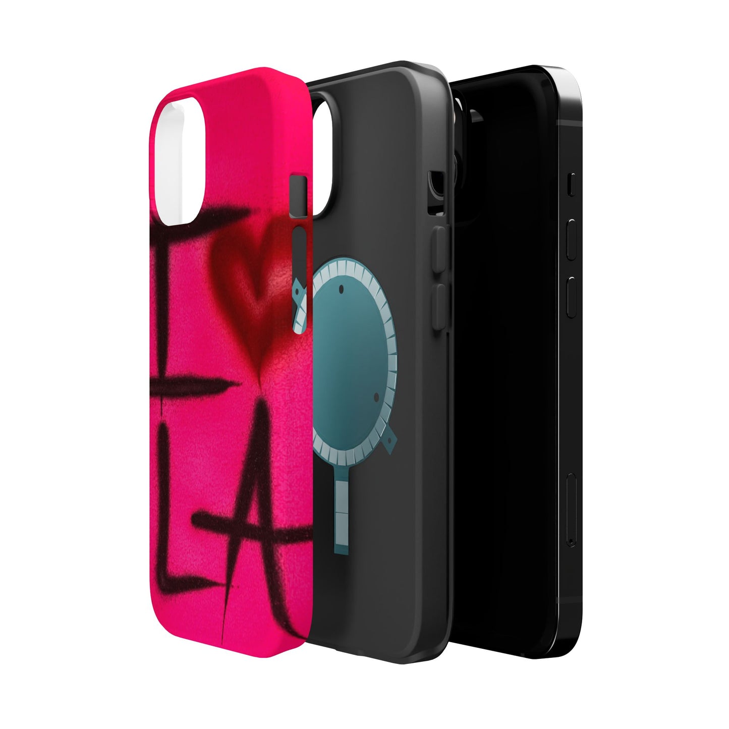 MagSafe „I ❤️ LA“ Airbrush iPhone-Hülle