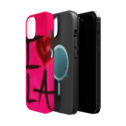 MagSafe „I ❤️ LA“ Airbrush iPhone-Hülle