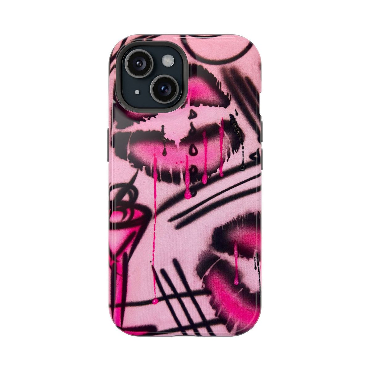MagSafe "glossy pout" airbrush iPhone case