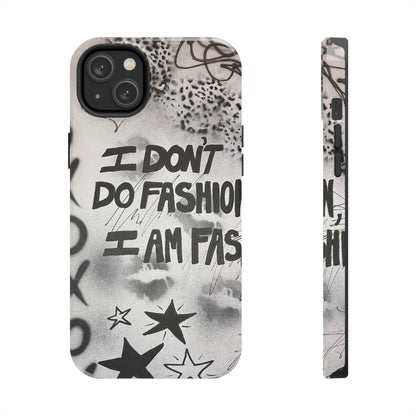 "i am fashion" airbrush iPhone case