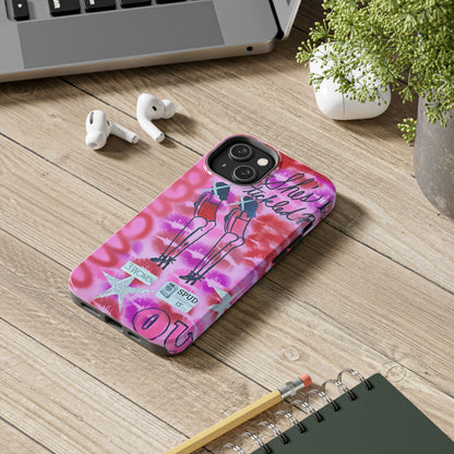 "tickled pink" airbrush iPhone case