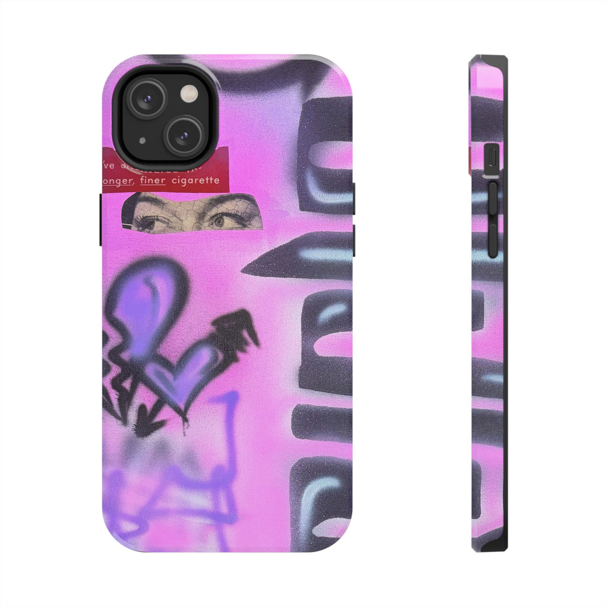 "Lila Prinzessin" Airbrush iPhone Hülle