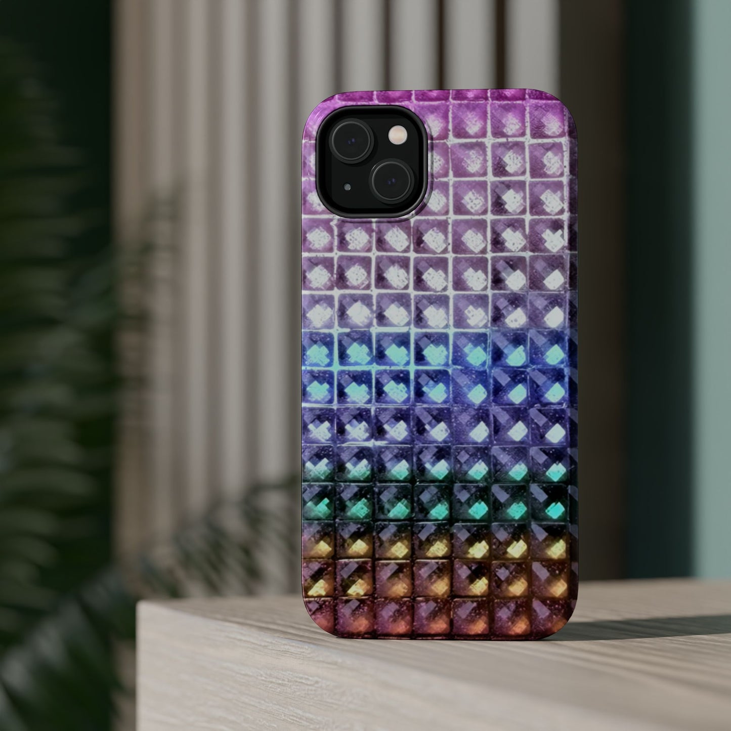 MagSafe "multicolor studs" airbrush iPhone case