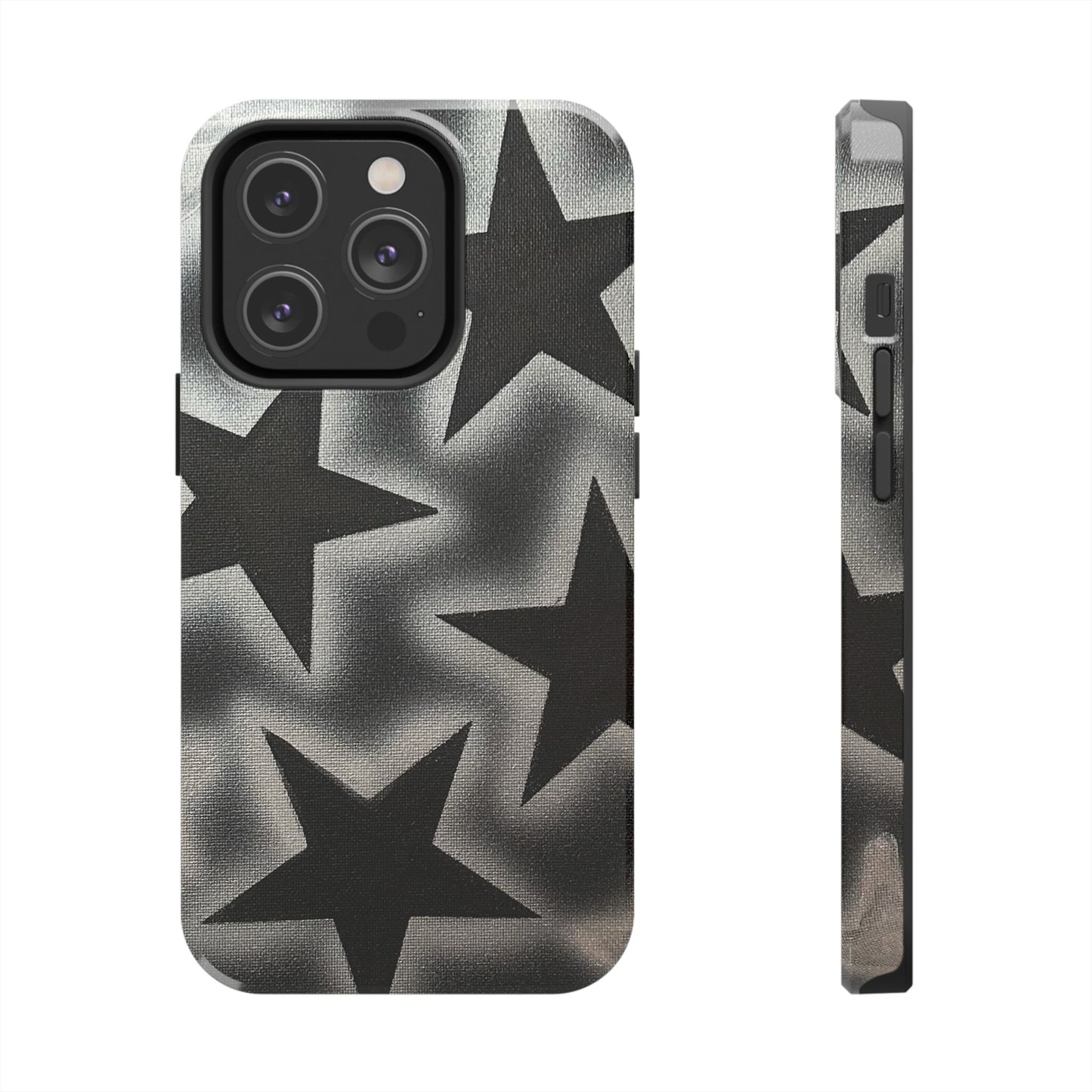 "chrome stars" airbrush iPhone case