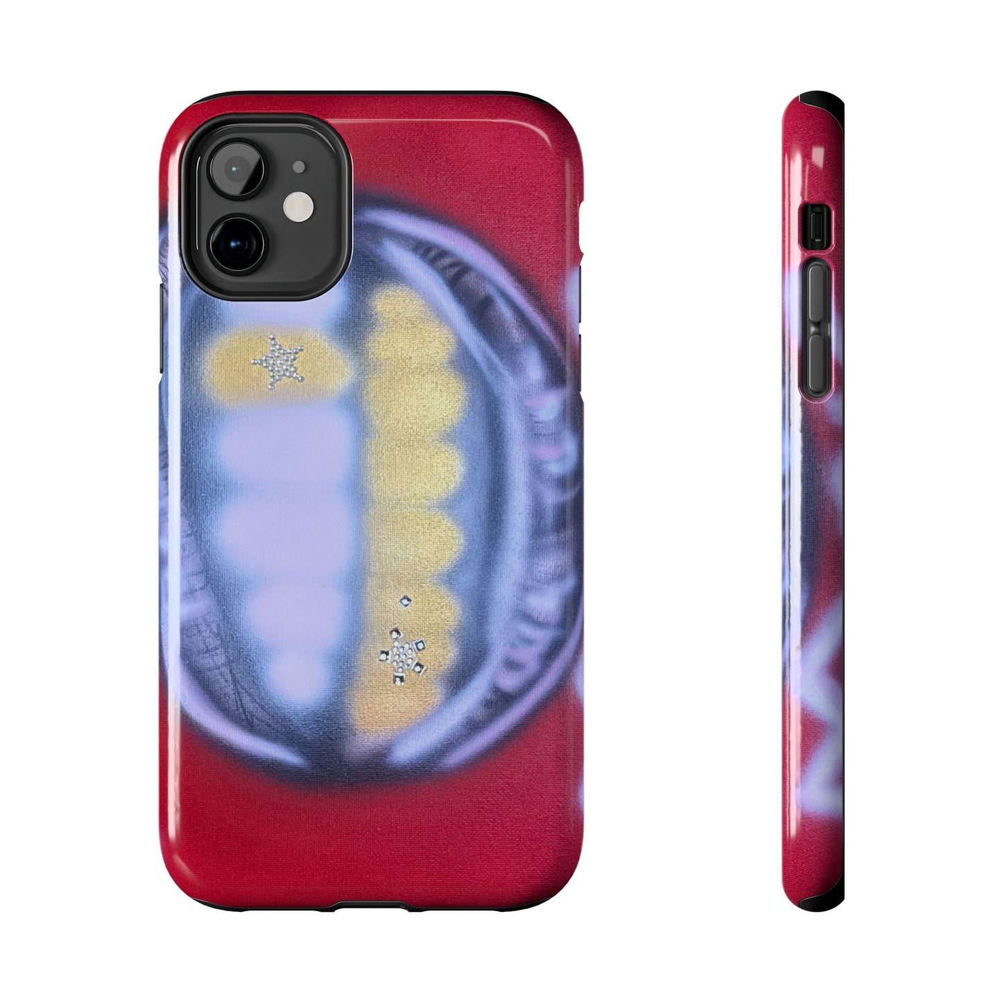 "bite me bling" airbrush iPhone case