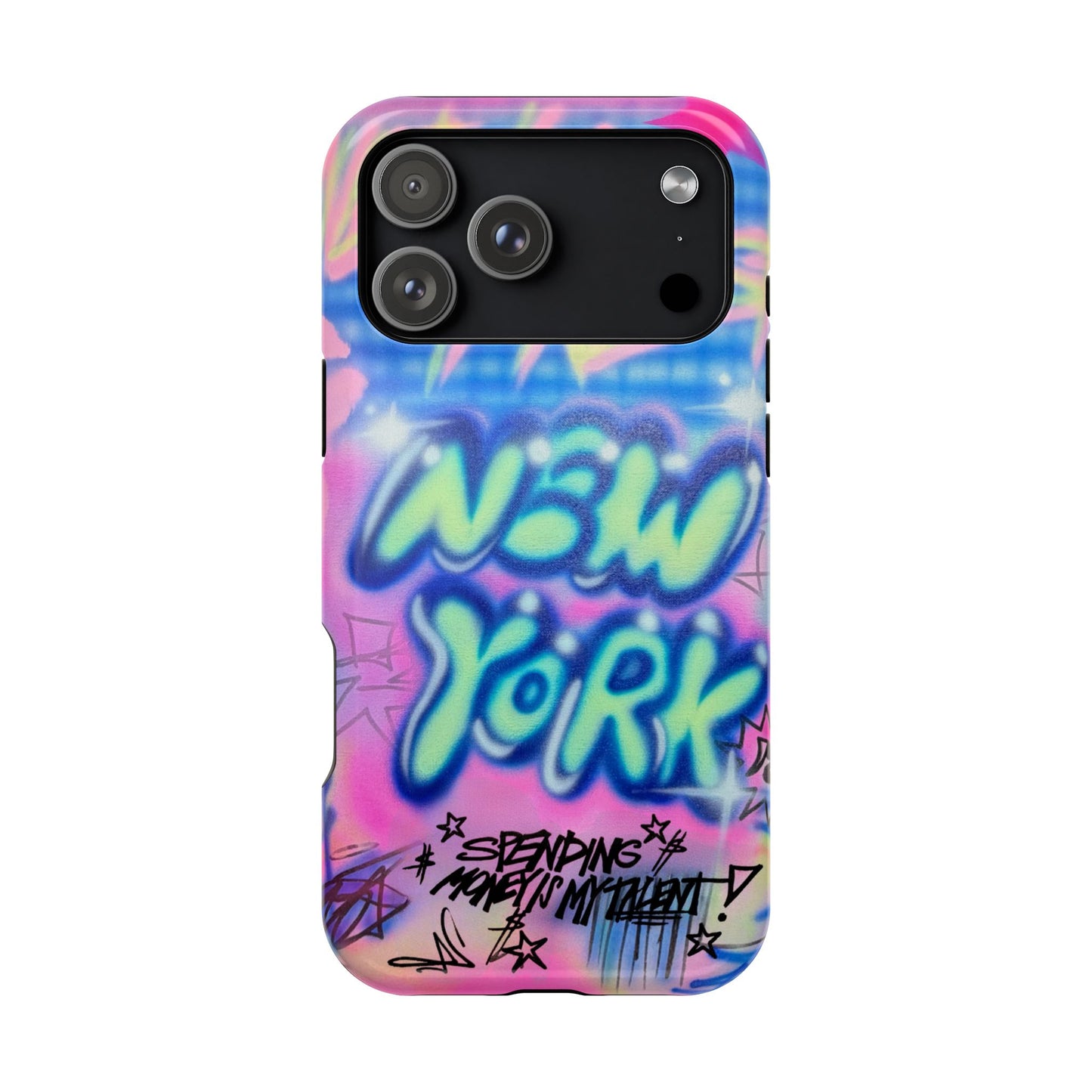 magsafe "spending $$ is my talent" airbrush iPhone case