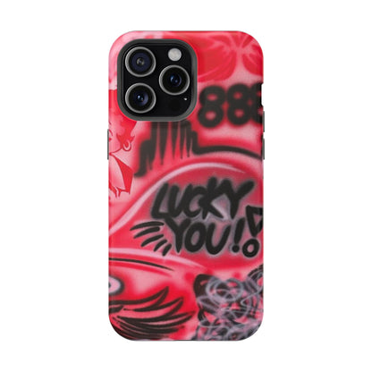 MagSafe „lucky you! pt. 2“ Airbrush iPhone Hülle
