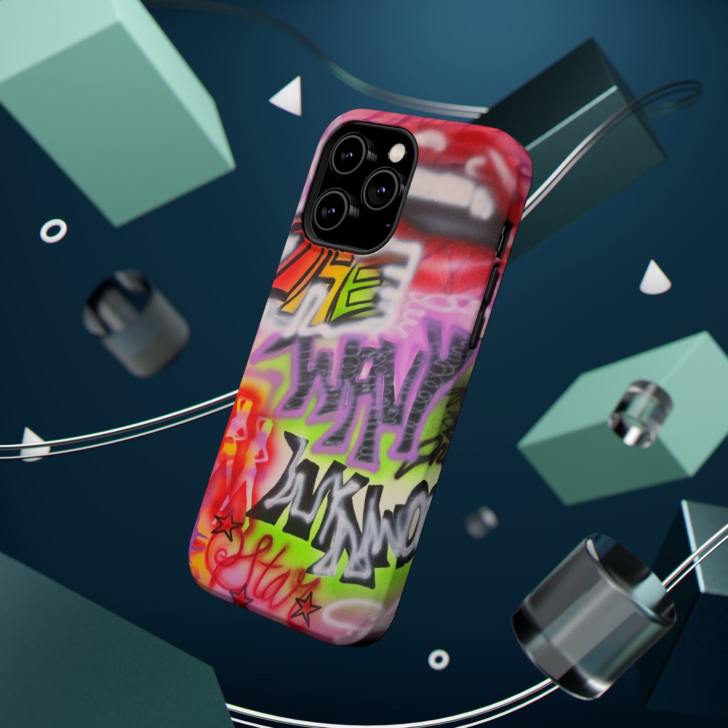 MagSafe "wynwood gold" airbrush iPhone case