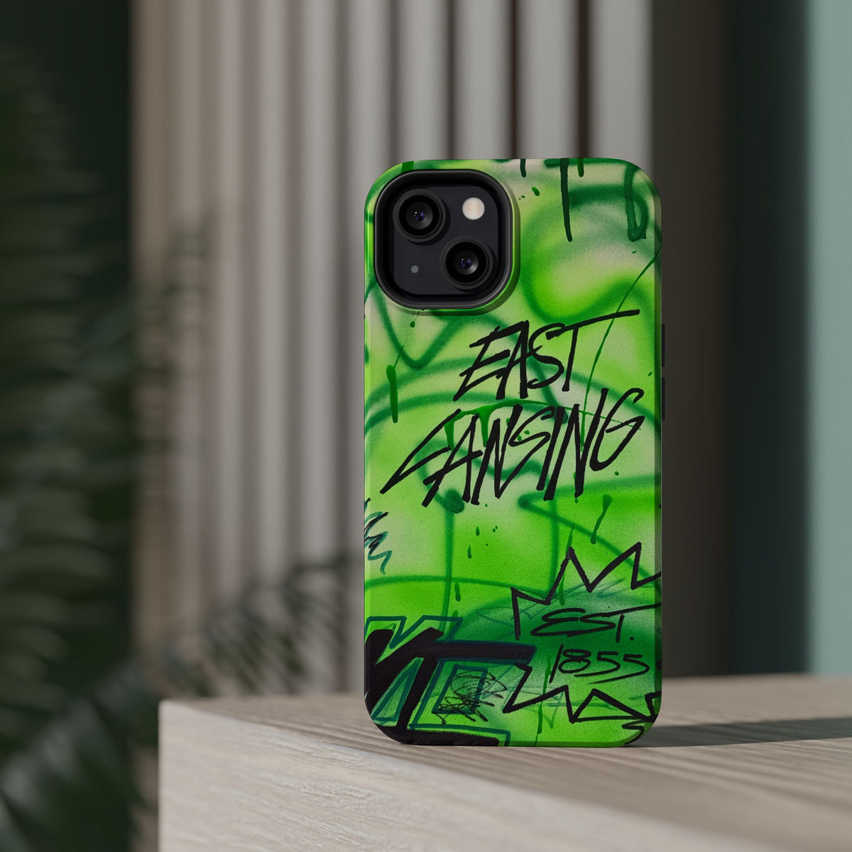 MagSafe "east lansing, mi" airbrush iPhone case