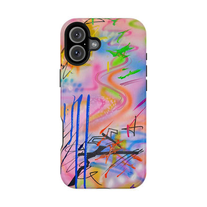 MagSafe "neon haze" airbrush iPhone case