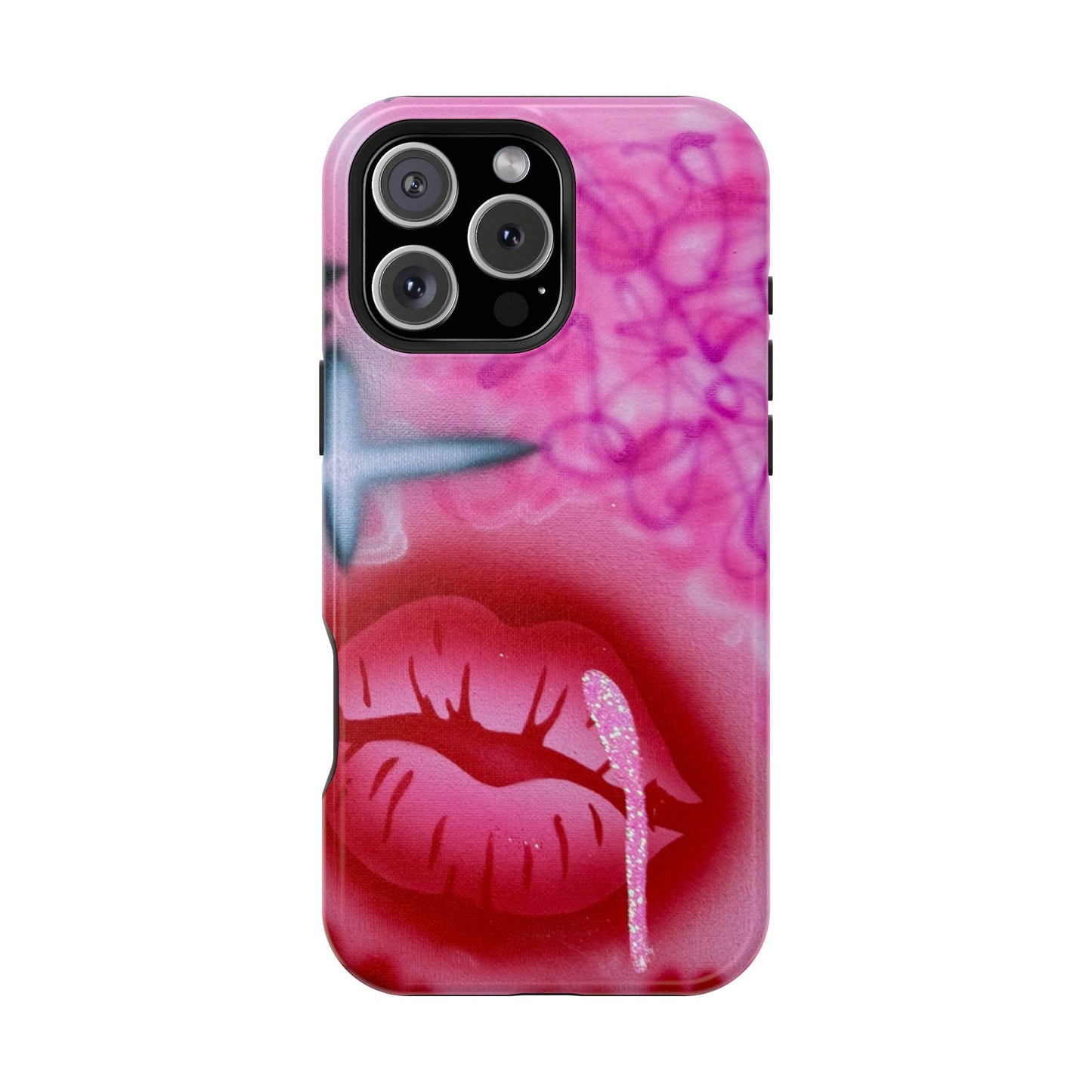 MagSafe limited edition "glitter aura" airbrush iPhone case