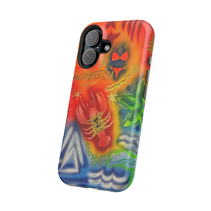 MagSafe "tipsy lobster" airbrush iPhone case