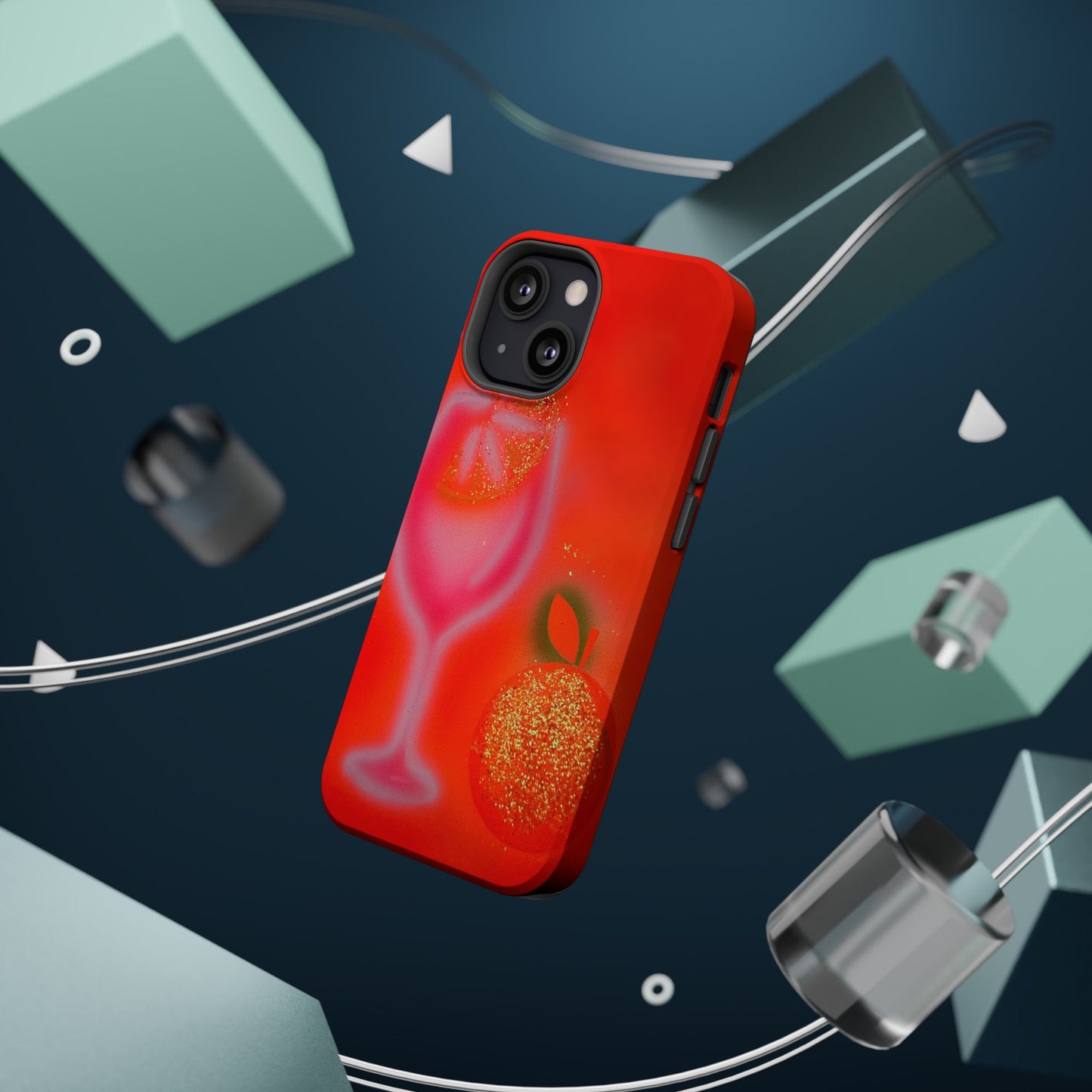MagSafe "aperol spritz" airbrush iPhone case
